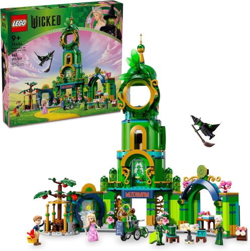 רק 79.9$/255 ש״ח מחיר סופי כולל הכל עד דלת הבית לסט LEGO Wicked Welcome to Emerald City – קסום, מרובה דמויות, עשיר בפרטים ובנוי להרפתקה אמיתית!! בארץ המחיר 419 ש״ח!!