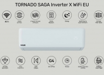 דיל מקומי: מזגן עילי Tornado SAGA Inverter X WiFi EU 9,212BTU רק ב-₪949 עד הבית במקום ₪1,049!!