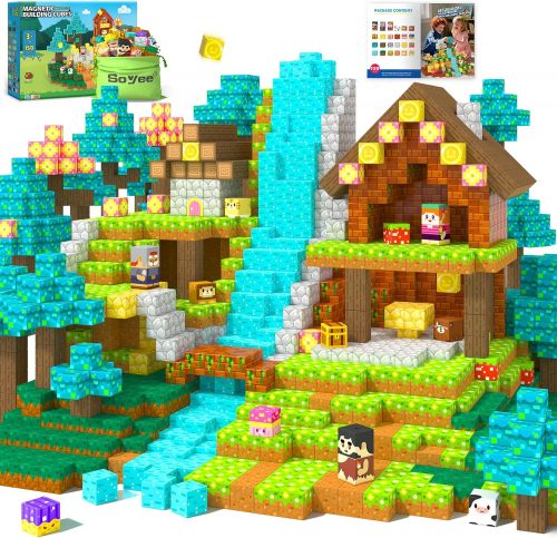 רק 17.5$/60 ש״ח מחיר סופי כולל הכל עד דלת הבית לסט הבנייה המגנטי 150 חלקים מבית Soyee – עולם פיקסלים יצירתי שמפתח דמיון, חשיבה והנאה בלמידה!!