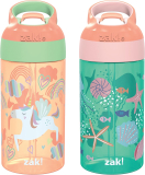 רק 16.3$/50 ש"ח (משלוח חינם בהגעה לסכום כולל של 49$ ומעלה) למארז 2 בקבוקי מים Zak Designs בנפח כ-473 מ״ל עם פיה נפתחת ועיצוב חד קרן מתוק!!