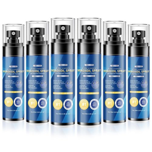 רק 168 ש"ח מחיר סופי כולל הכל עד דלת הבית למארז 6 יחידות ספריי מינוקסידיל באריזות גדולות במיוחד – סה"כ אספקה ל-10 חודשים!! 