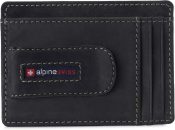 רק 19.9$/61 ש״ח (משלוח חינם בהגעה לסכום כולל של 49$ ומעלה) לארנק קליפ כסף קומפקטי Alpine Swiss מעור אמיתי עם חסימת RFID, מקום ל 6 עד 10 כרטיסים ונשיאה נוחה בכיס הקדמי!!