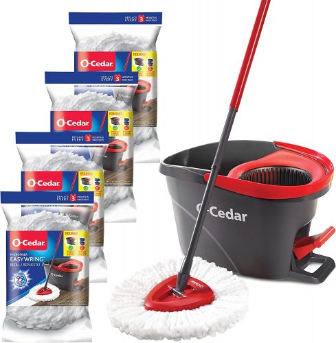 רק 52.8$\190 ש"ח מחיר סופי כולל הכל עד דלת הבית לדלי הפלא עם 5 סחבות – המומלץ הרשמי של אמזון!!