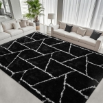 רק 59.9$/195 ש״ח מחיר סופי כולל הכל עד דלת הבית לשטיח פלאפי בגודל ענק 2.4×3 מטר מבית FALARK – רך במיוחד, רחיץ, לא מחליק ומעוצב בסגנון גיאומטרי מודרני!!