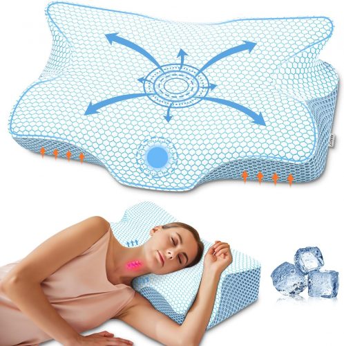 רק 129 ש"ח מחיר סופי כולל הכל עד דלת הבית לכרית אורתופדית לצוואר להקלה על כאבי צוואר, מתאימה לשינה על הגב\על הצד!!