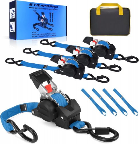 רק 54.9$/181 ש"ח מחיר סופי כולל הכל עד דלת הבית לרביעיית רצועות קשירה ראצ'ט אוטומטיות עם כושר העמסה של עד 800 ק"ג!!