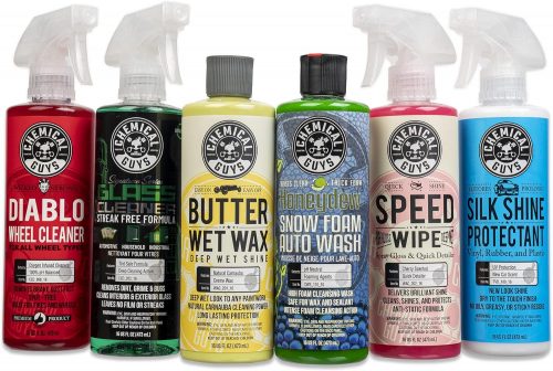 רק 49.9$\180 ש״ח מחיר סופי כולל הכל עד דלת הבית לסט המושלם מבית Chemical Guys הכולל 6 פריטים לניקוי וטיפול הרכב!!