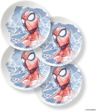 רק 21.7$\74 ש"ח (משלוח חינם בהגעה לסכום כולל של 49$ ומעלה) לסט 4 צלחות Corelle העמידות המעולות דגם ספיידרמן Marvel Spiderman!!
