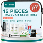 רק 7.9$/24 ש״ח (משלוח חינם בהגעה לסכום כולל של 49$ ומעלה) לסט היגיינה 15 פריטים Stuhrling Bottle ערכה קומפקטית לנסיעות, מאושרת לטיסה, ארוזה בתיק שקוף ומוכנה לשימוש מיידי!!