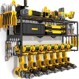 רק 33.9$/110 ש״ח (משלוח חינם בהגעה לסכום כולל של 49$ ומעלה) לארגונית קיר ממתכת לאחסון כלי עבודה עם 3 קומות ו-7 תאים למברגות!!