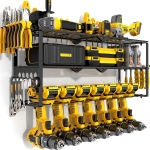 רק 33.9$/110 ש״ח (משלוח חינם בהגעה לסכום כולל של 49$ ומעלה) לארגונית קיר ממתכת לאחסון כלי עבודה עם 3 קומות ו-7 תאים למברגות!!