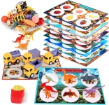 רק 19.8$\68 ש"ח (משלוח חינם בהגעה לסכום כולל של 49$ ומעלה) למשחק מיון לפעוטות הכולל 54 צעצועים ו-9 לוחות משחק!!  