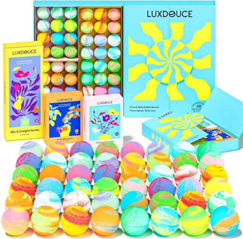 רק 71 ש"ח (משלוח חינם בהגעה לסכום כולל של 49$ ומעלה) למארז ענק של 48 פצצות אמבטיה!!