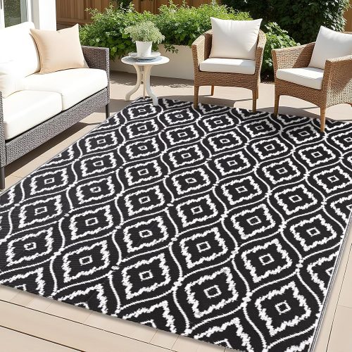 חצי מחיר!! רק 19.5$\72 ש"ח (משלוח חינם בהגעה לסכום כולל של 49$ ומעלה) לשטיח חוץ עמיד למים מבית OLANLY בגודל 1.5×2.4 מטר – מושלם למרפסת, חצר וקמפינג!!