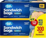 רק 14.9$/48 ש״ח (משלוח חינם בהגעה לסכום כולל של 49$ ומעלה) לזוג קופסאות של 300 שקיות סנדוויץ׳ איכותיות עם סגירת רוכסן לשימור טריות!!