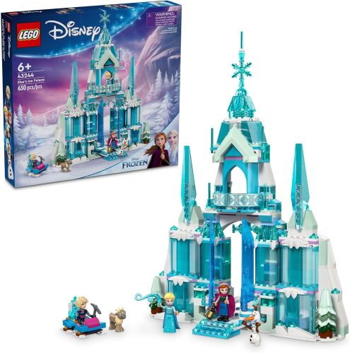 רק 79.9$/247 ש"ח מחיר סופי כולל הכל עד דלת הבית לסט LEGO Disney ארמון הקרח של אלזה 43244 עם 630 חלקים ושלוש דמויות אהובות!!