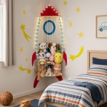 רק 19.9$/65 ש"ח (משלוח חינם בהגעה לסכום כולל של 49$ ומעלה) לארגונית הפינתית לאחסון בובות פרווה מבית PUTSKA בעיצוב חללית!!