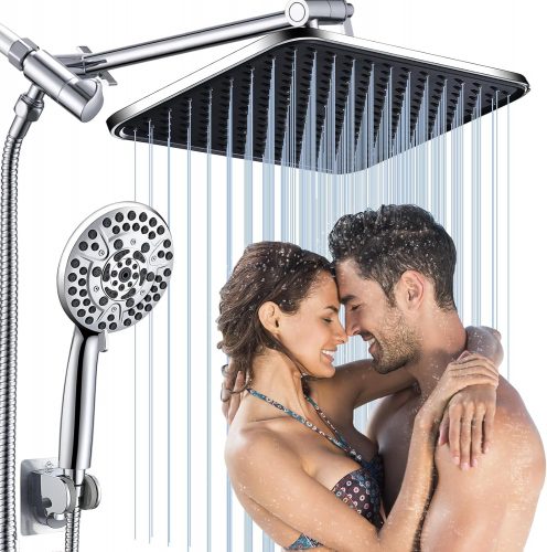 רק 42$\139 ש"ח מחיר סופי כולל הכל עד דלת הבית לראש מקלחת מפל גשם גדול במיוחד בגודל 14 אינץ' עם מזלף 10 מצבים!!