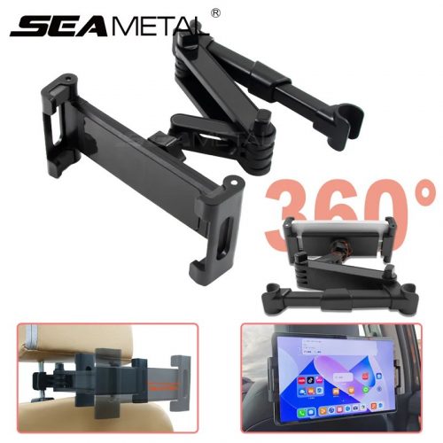לחטוף!! רק 6.5$/21 ש״ח למחזיק טאבלט טלסקופי מתכוונן לגב המושב ברכב של המותג הותיק Seametal עם התאמה 360 מעלות!!