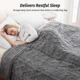 רק 55.6$/182 ש״ח מחיר סופי כולל הכל עד דלת הבית לשמיכה כבדה זוגית Wemore במשקל 6.8 ק״ג עם פליז Sherpa רך ונעים במיוחד!!