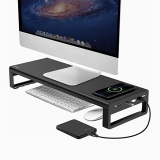 רק 49.99$ עם הקופון BGILS277 למעמד למסך המחשב עם חיבורי USB ומשטח טעינה אלחוטית שיעשה לכם סדר בשולחן העבודה!!