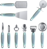 רק 9.9$/31 ש״ח (משלוח חינם בהגעה לסכום כולל של 49$ ומעלה) לסט של 9 גאדג'טים למטבח HIFIND עם נירוסטה איכותית, ידיות נוחות, עיצוב ארגונומי ושימוש יומיומי!!