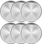 רק 19.9$/65 ש"ח (משלוח חינם בהגעה לסכום כולל של 49$ ומעלה) לסט של 6 צלחות נירוסטה איכותיות מבית Homikit!!