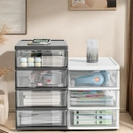 רק 7.5$/25 ש"ח לארגונית שולחנית רב־שכבתית עם מגירות – פתרון אחסון חכם ומעוצב לשולחן העבודה בבית או במשרד!!