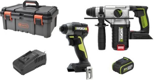 דיל מקומי: קדימה, לעבודה! סט כלים הכולל פטישון, מברגת אימפקט, ארגז כלים ועוד מבית Worx ב-₪1149 במקום ₪1,289!