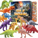 רק 17$\57 ש"ח (משלוח חינם בהגעה לסכום כולל של 49$ ומעלה) ל 12 צעצועי דינוזאור עם ספר סאונד וצלילים אינטרקטיבי – המומלץ הרשמי של אמזון!!