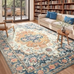 רק 22.9$/74 ש״ח (משלוח חינם בהגעה לסכום כולל של 49$ ומעלה) לשטיח כחול בגודל 120×180 ס״מ – כביס, דק, רך במיוחד ונשאר יציב גם באזורים עמוסים!!