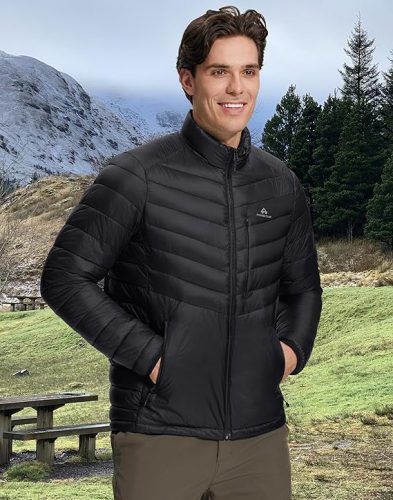 החל מ 30.7$/99 ש״ח (משלוח חינם בהגעה לסכום כולל של 49$ ומעלה) למעיל פוך קל של Pioneer Camp לגברים עם צווארון גבוה, בידוד איכותי, בד דוחה מים ועיצוב נוח!!