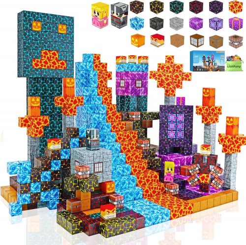 רק 19.9$/64 ש״ח (משלוח חינם בהגעה לסכום כולל של 49$ ומעלה) לסט של 150 קוביות מגנטיות LionFuny – צעצוע חינוכי חכם לפיתוח היצירתיות!!