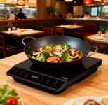 רק 41.2$/127 ש״ח לכיריים אינדוקציה Electro Max בעוצמה 2000W עם משטח זכוכית קריסטל, שליטת מגע דיגיטלית, 10 דרגות חימום וטיימר חכם לבישול מהיר ונוח בכל מקום!!