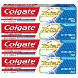 רק 11.4$\38 ש"ח (משלוח חינם בהגעה לסכום כולל של 49$ ומעלה) למארז 4 משחות שיניים קולגייט טוטאל הלבנה Colgate Total Whitening Toothpaste Gel!!