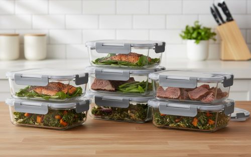 דיל מקומי: שומרים על טריות, סדר ונוחות במטבח! סט 6 קופסאות אחסון זכוכית פרימיום כולל מכסים הרמטיים רק ב-₪99 במקום ₪119!!