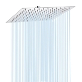 לחטוף!! רק 8.6$/30 ש״ח לראש מקלחת מרובע מפלדת אל חלד בגודל 8/10/12 אינץ' עם לחץ מים גבוה!!