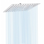 לחטוף!! רק 8.6$/30 ש״ח לראש מקלחת מרובע מפלדת אל חלד בגודל 8/10/12 אינץ' עם לחץ מים גבוה!!