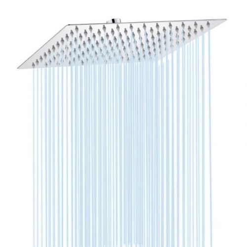 לחטוף!! רק 8.6$/30 ש״ח לראש מקלחת מרובע מפלדת אל חלד בגודל 8/10/12 אינץ' עם לחץ מים גבוה!!