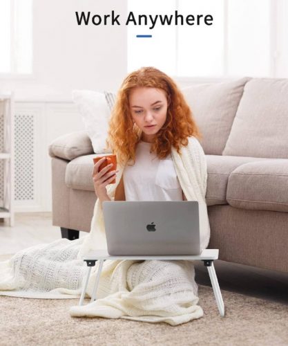 רק 17.9$/59 ש״ח (משלוח חינם בהגעה לסכום כולל של 49$ ומעלה) לשולחן מתקפל למחשב מבית Ruxury – נייד, יציב וקל משקל!!