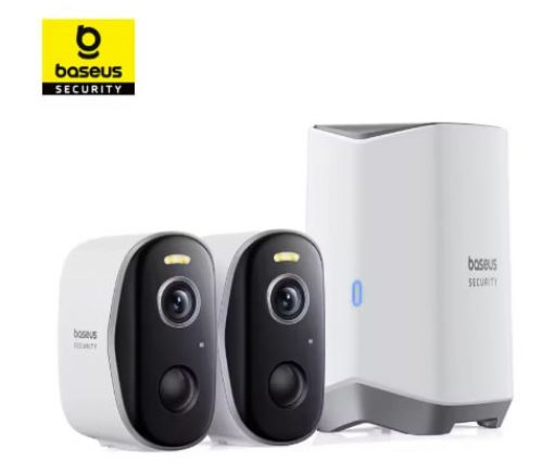 רק 121.9$/402 ש״ח למערכת האבטחה המתקדמת של Baseus דגם N1 – כוללת 2 מצלמות אלחוטיות באיכות 2K, תחנת בסיס, סוללה ל־210 ימי עבודה, ראיית לילה צבעונית, אחסון מובנה ותמיכה מלאה באלקסה ו־Google!!