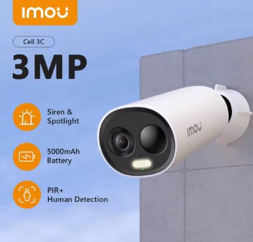 רק 27.7$/89 ש״ח למצלמת האבטחה האלחוטית IMOU Cell 3C עם סוללה נטענת, שיחה דו־כיוונית ועמידות מלאה למים!!