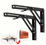 רק 9.2$/29 ש״ח לזוג תומכי מדף מתקפלים מברזל עבה עם מנגנון נעילה חכם לקיפול מלא בלחיצה – פתרון מושלם לחיסכון במקום!!