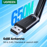 רק 12.4$\45 ש"ח לדונגל WIFI הנהדר מבית UGREEN המעולים!!