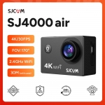 רק 37.6$/139 ש״ח מצלמת אקשן מבית SJCAM דגם SJ4000 Air באיכות 4K כולל קייס נגד מים המתאים לעומק של עד 30 מטר!! בארץ המחיר 450 ש״ח!!