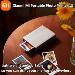 רק 52.2$/176 ש״ח למדפסת התמונות הניידת Xiaomi 1S עם הדפסה תרמית ללא דיו, Bluetooth ונייר דביק לעיצוב מהיר וישיר מהטלפון!!