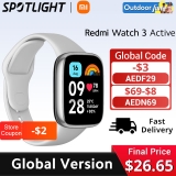 רק 26.7$/99 ש״ח לשעון החכם הנהדר מבית שיאומי Xiaomi Redmi Watch 3 Active!! בארץ המחיר שלו 229 ש״ח!!