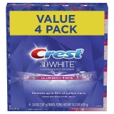 רק 19$\62 ש"ח (משלוח חינם בהגעה לסכום כולל של 49$ ומעלה) לרביעיית משחות שיניים להלבנה Crest 3D white!!