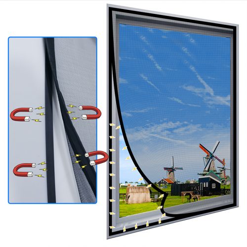 רק 14.8$\55 ש״ח לוילון רשת מגנטי לחלונות בהתאמה אישית להגנה מפני יתושים!!