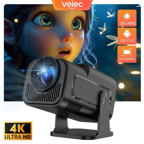 רק 28.4$/94 ש״ח למקרן הנייד HY320 Mini מבית Velec – גרסת Android 11 עם תמיכה ב־4K, WiFi 6, Bluetooth 5.0 ורמקול מובנה!!
